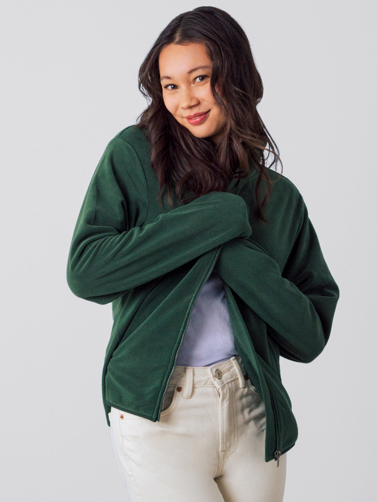 Fleece Jas met Ritssluiting Vrouwen