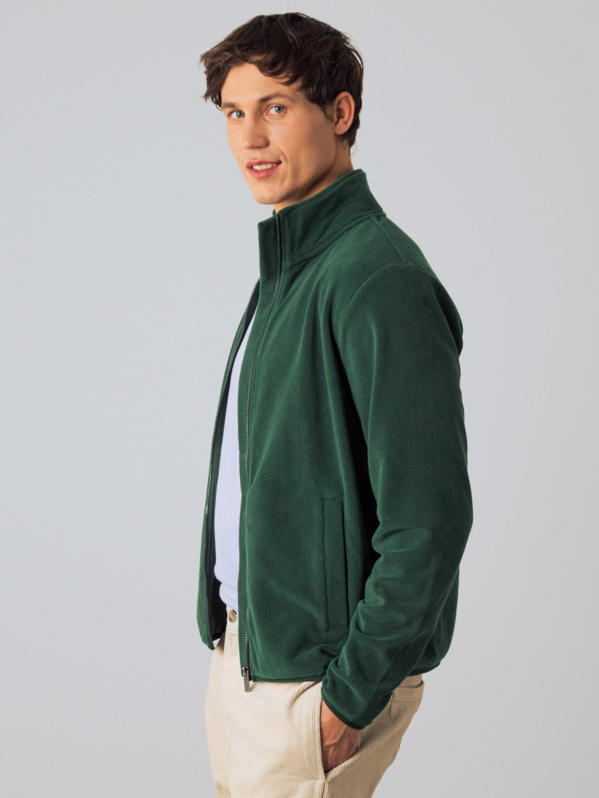Herren Polar Zip Jacke