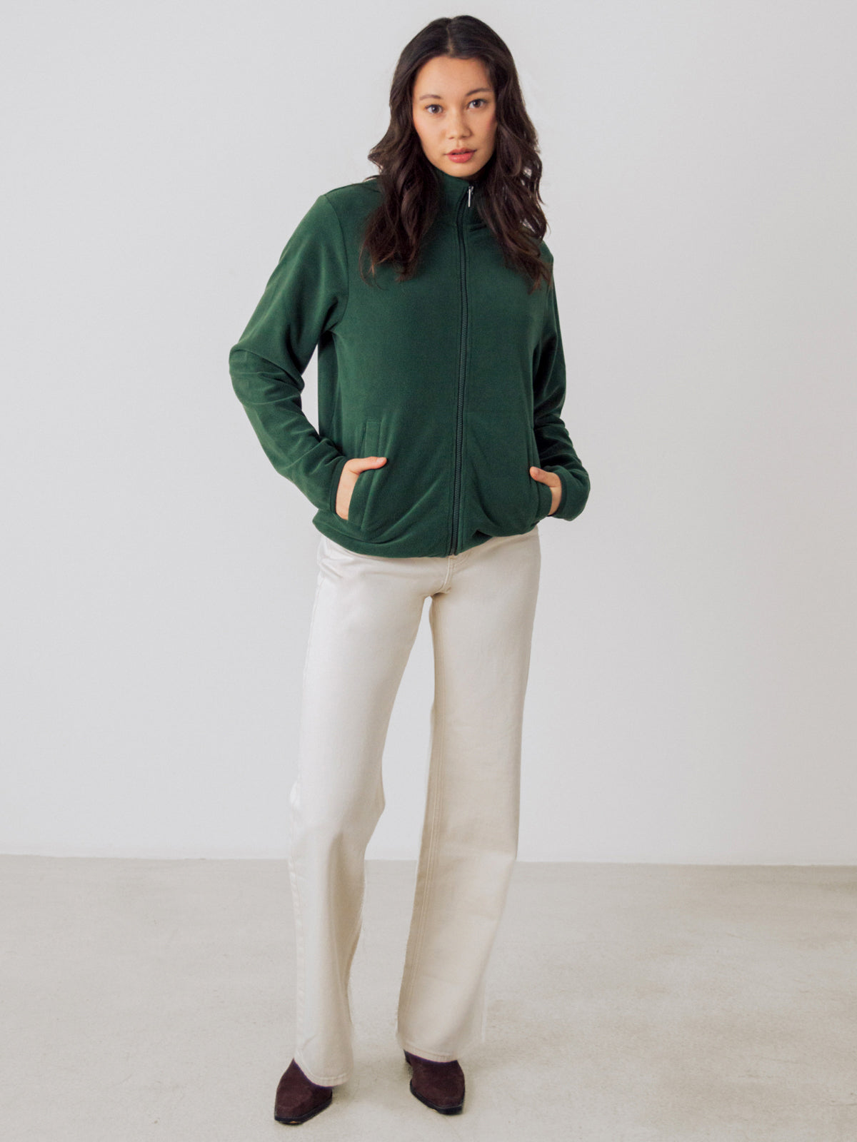 Damen Polar Zip Jacket