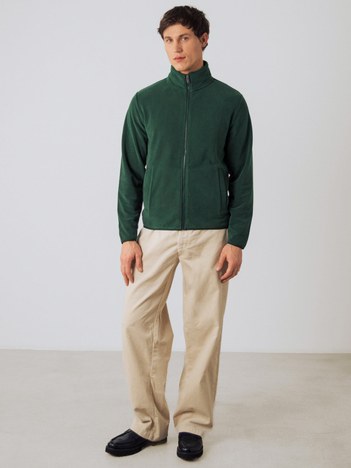 Fleece Jas met Ritssluiting Heren