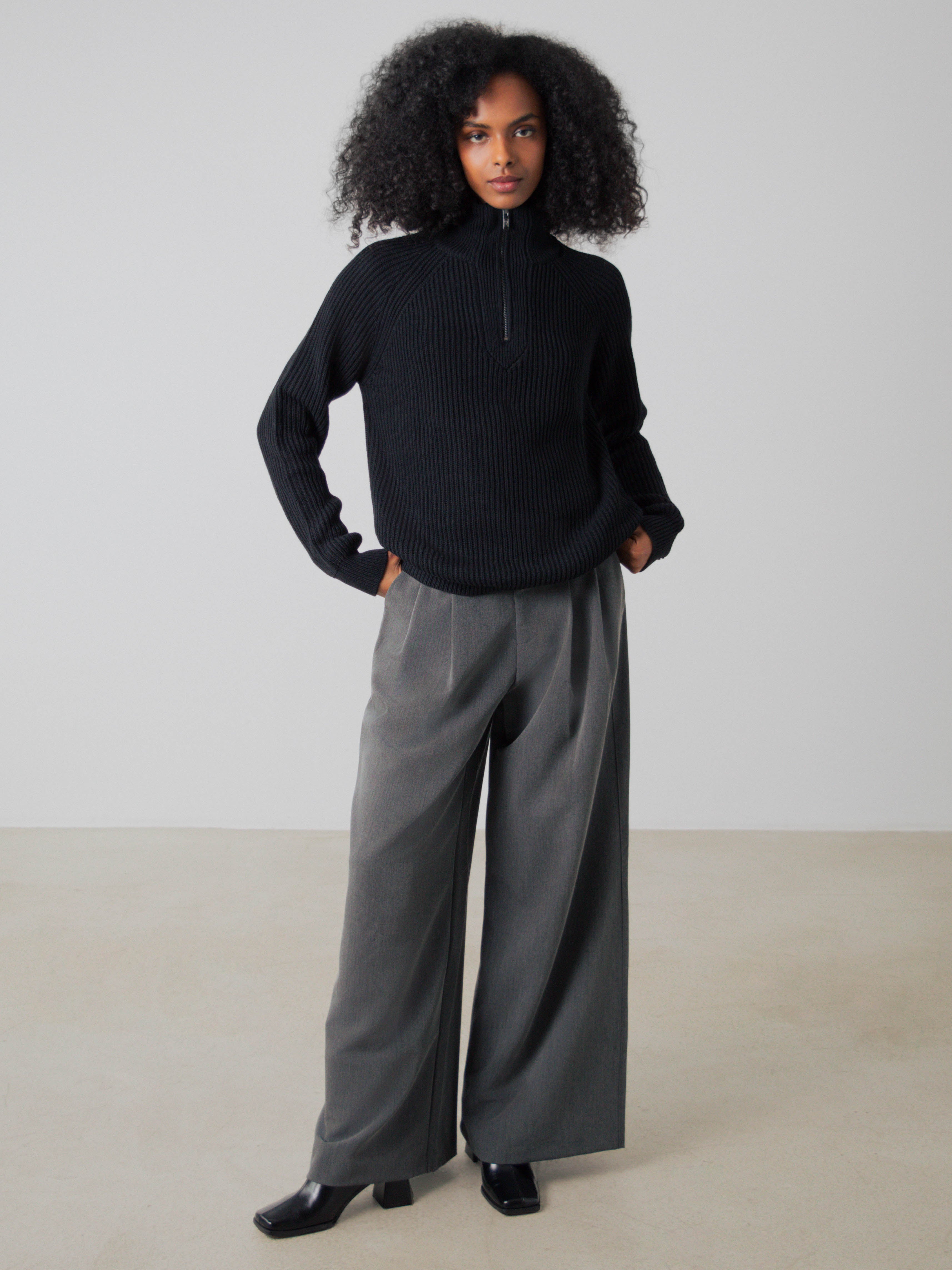 Half-Zip Knit Women